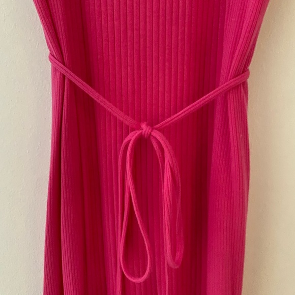 Anthropologie Hot Pink Mid Dress with Tie, size XS - Picture 2 of 4